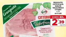 Iperal Prosciutto cotto di alta qualità taglio fresco CITTERIO offerta
