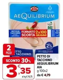 Iperal Petto di tacchino aequilibrium AIA offerta