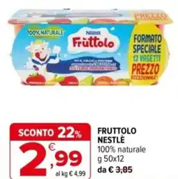 Iperal Fruttolo NESTLÈ 100% naturale offerta