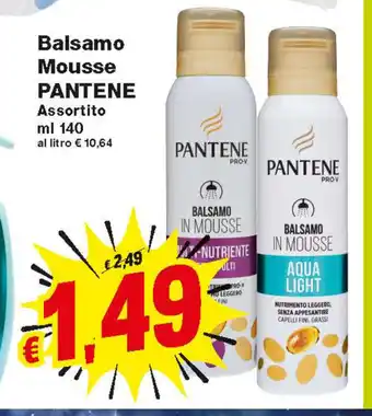 Pantene Balsamo Mousse 140ml