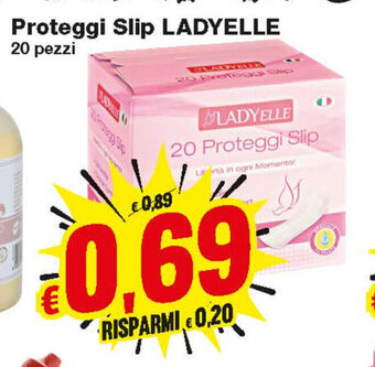 Prix Quality Ladyelle Proteggi Slip 20 pezzi offerta