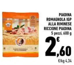 Conad Piadina romagnola igp alla riminese riccione piadina offerta