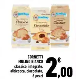Conad Cornetti mulino bianco classico, integrale, albicocca, cioccolato offerta