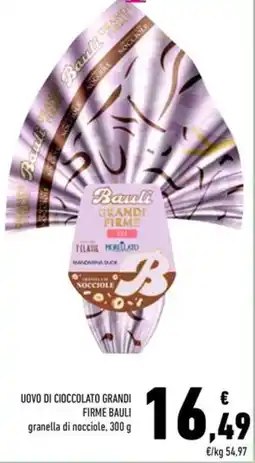 Conad Uovo di cioccolato grandi firme BAULI offerta