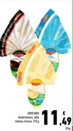 Conad UOVO NOVI fondentenero, latte intenso, bianco offerta