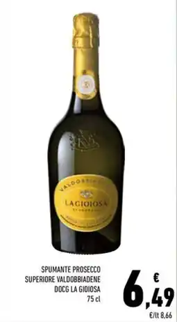 Conad Spumante prosecco superiore valdobbiadene docg LA GIOIOSA offerta
