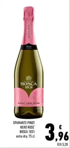 Conad Spumante pinot nero rose BOSCA 1831 offerta