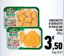 Conad Crocchette o cotolette di pollo bio FILENI offerta