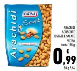 Conad Arachidi sgusciate tostate e salate FATINA offerta