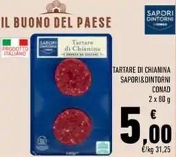 Conad Tartare di chianina SAPORI&DINTORNI CONAD offerta