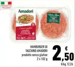Conad Hamburger di tacchino AMADORI offerta