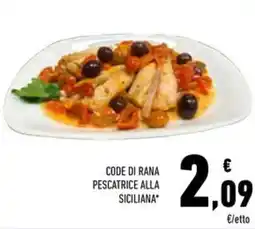 Conad Code di rana pescatrice alla siciliana offerta