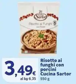 Sigma Risotto ai funghi con porcini Cucina Sartor offerta