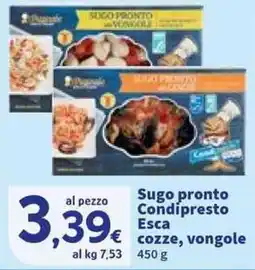 Sigma Sugo pronto Condipresto Esca cozze, vongole offerta