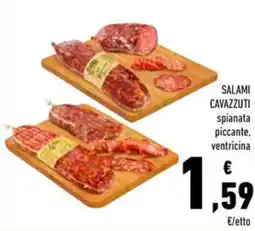 Conad Salami cavazzuti spianata piccante, ventricina offerta