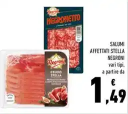 Conad Salumi affettati stella NEGRONI offerta