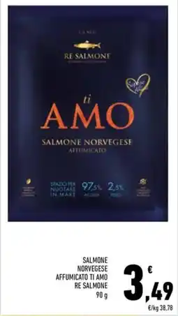 Conad Salmone norvegese affumicato ti amo RE SALMONE offerta