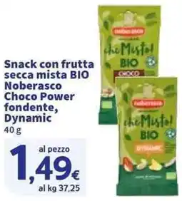 Sigma Snack con frutta secca mista BIO Noberasco Choco Power fondente, Dynamic offerta