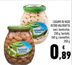 Conad Legumi in vaso vetro VALFRUTTA offerta