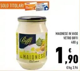 Conad Maionese in vaso vetro BIFFI offerta