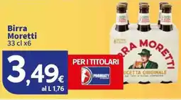 Sigma Birra Moretti offerta