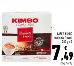 Conad CAFFE' KIMBO macinato fresco offerta