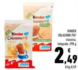 Conad Kinder colazione piu' classica, integrale offerta