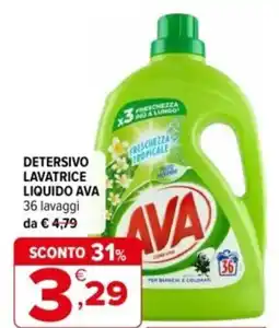 Iperal Detersivo lavatrice liquido AVA offerta