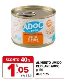 Iperal Alimento umido per cane ADOC offerta