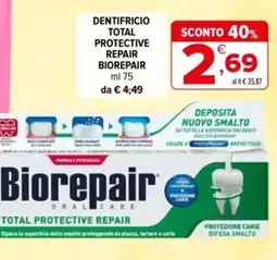Iperal Dentifricio total protective repair BIOREPAIR offerta