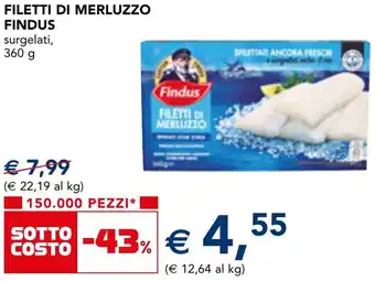 Esselunga Filetti di merluzzo FINDUS offerta