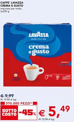 Esselunga Caffe' lavazza crema e gusto offerta