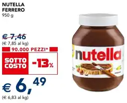Esselunga Nutella ferrero offerta