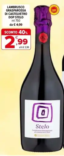 Iperal Lambrusco grasparossa di castelvetro dop STELO offerta