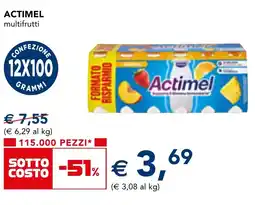 Esselunga ACTIMEL multifrutti offerta