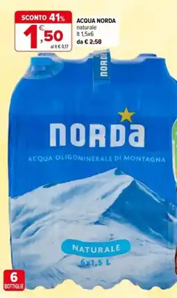 Iperal Acqua NORDA offerta