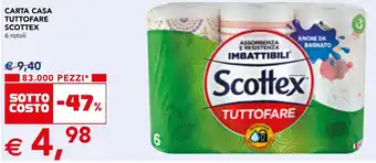 Esselunga Carta casa tuttofare scottex offerta