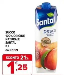 Iperal Succo 100% origine naturale SANTAL offerta