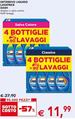 Esselunga Detersivo liquido lavatrice dash offerta