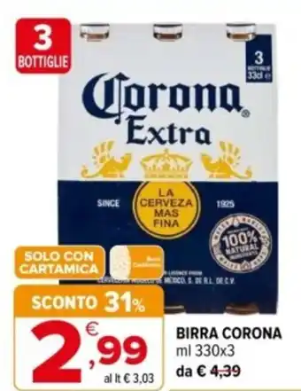 Iperal Birra CORONA offerta
