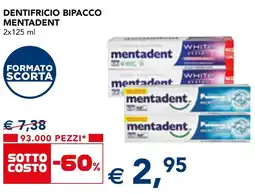 Esselunga Dentifricio bipacco mentadent offerta