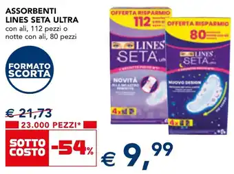 Esselunga Assorbenti lines seta ultra offerta