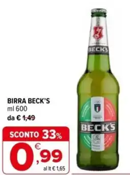 Iperal Birra BECK'S offerta