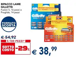 Esselunga Bipacco lame gillette offerta