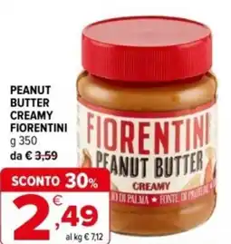 Iperal Peanut butter creamy FIORENTINI offerta