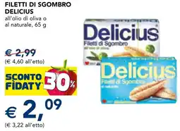 Esselunga Filetti di sgombro delicius offerta