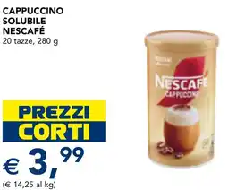 Esselunga Cappuccino solubile nescafé offerta