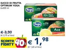 Esselunga Succo di frutta optimum yoga offerta