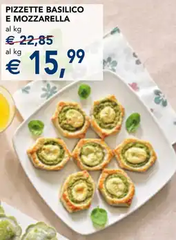 Esselunga Pizzette basilico e mozzarella offerta