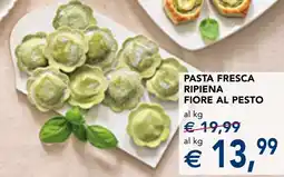 Esselunga Pasta fresca ripiena fiore al pesto offerta